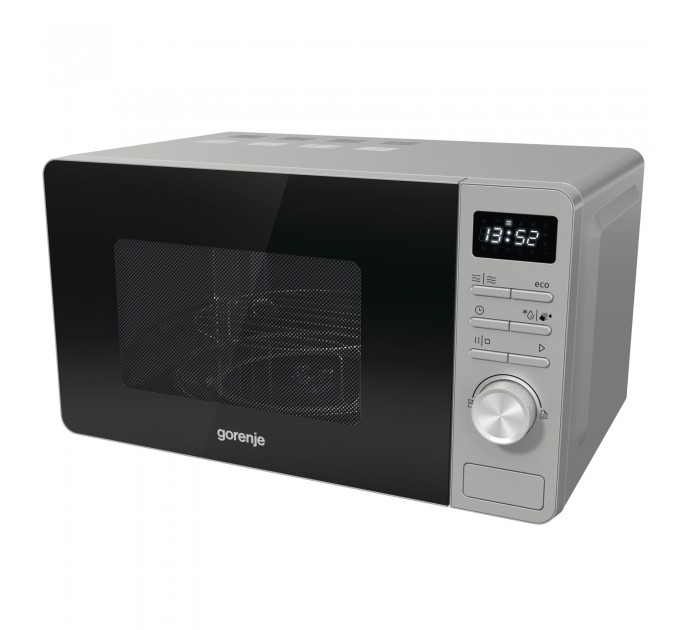 Микроволновая печь Gorenje, 23л, мех. управл., 800Вт, гриль, дисплей, нерж