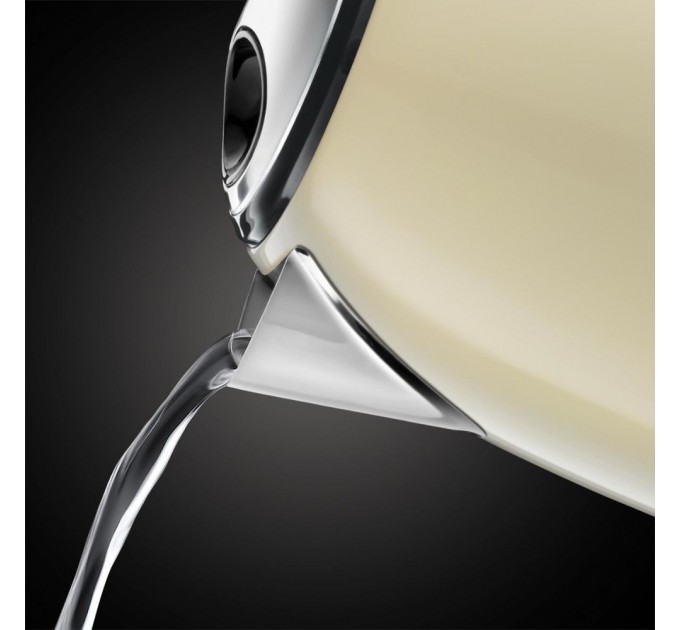 Електрочайник Russell Hobbs Colours Plus Mini 1л, метал, бежево-чорний
