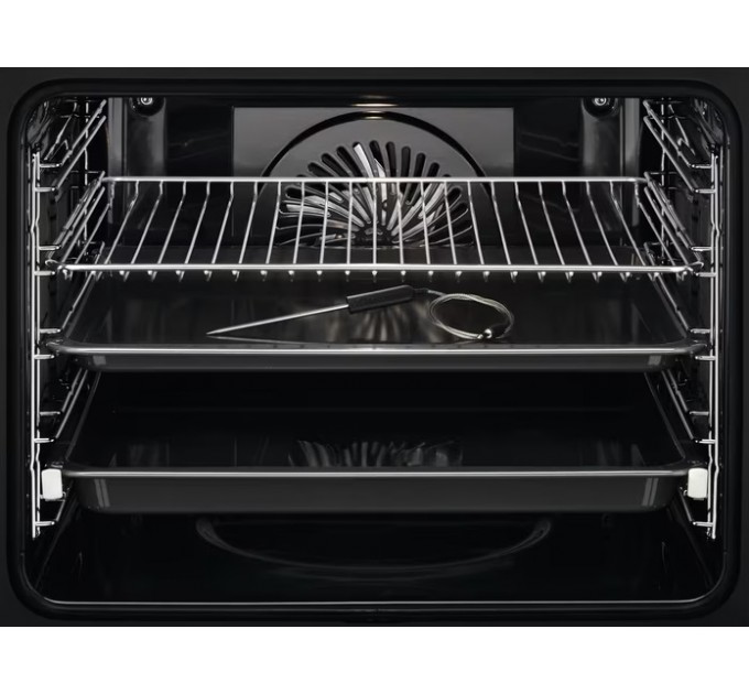 Духовой шкаф Electrolux электрический, 71л, A++, пар, дисплей, конвекция, пиролиз, телескопические направляющие, черный