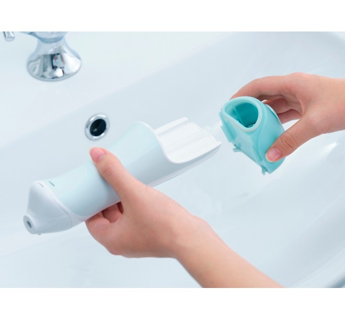 Ирригатор Panasonic портативний, чаша 130 мл, Ni-Mh аккум. в компл., бело-голубой