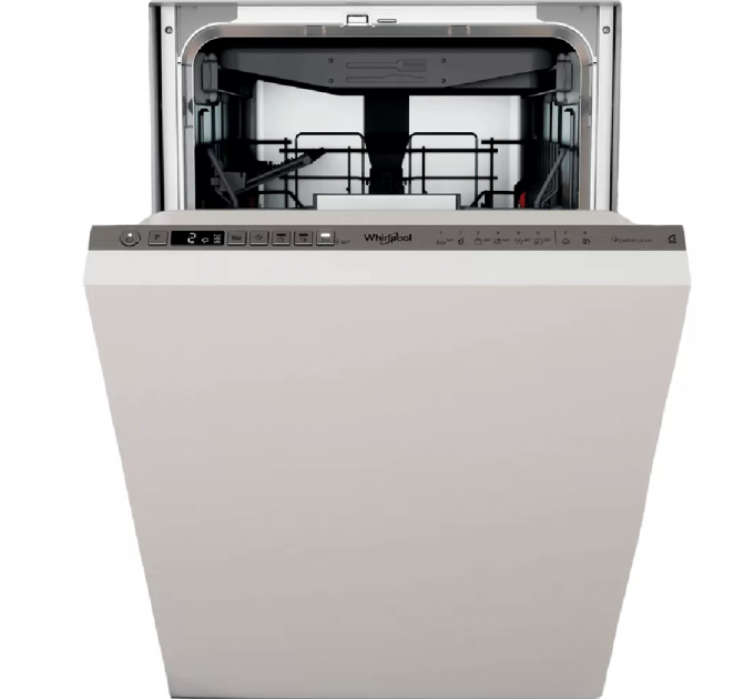 Посудомоечная машина Whirlpool встраиваемая, 10компл., A+++, 45см, дисплей, инвертор, 3я корзина, белый