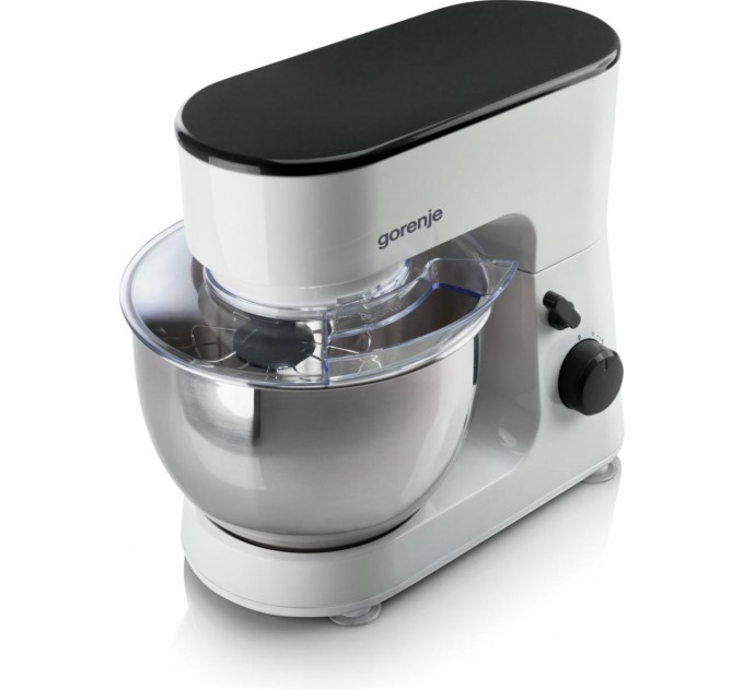 Кухонная машина Gorenje 600Вт, чаша-металл, корпус-пластик, насадок-3, белый