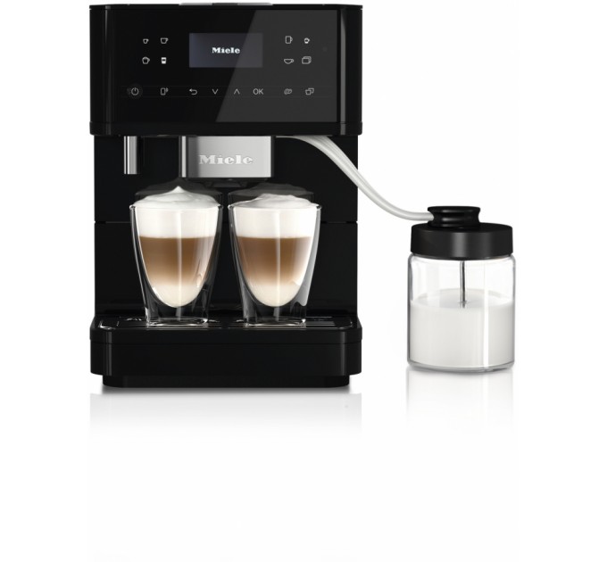 Кофемашина Miele CM 6160 1.8л, зерно + молоко, автомат.капучинатор, аторецептов - 19, черный