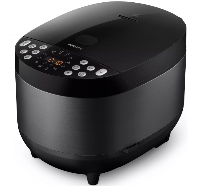 Мультиварка Philips All-in-One 980Вт, чаша-5л, электронное управл., 60 авто. программ, пластик, чорний