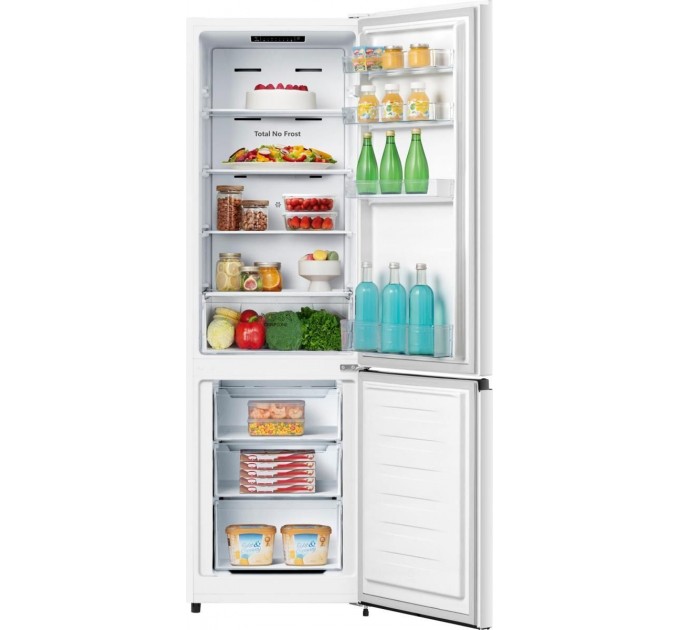 Холодильник з нижн. мороз. камерою Gorenje, 180х55х56см, 2 двері, 188(67)л, А++, NoFrost Plus, Зона св-ті, Білий