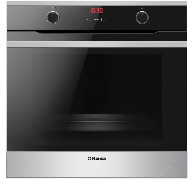 Комплект Hansa (духовка электрическая + поверхность газовая на стекле), черный