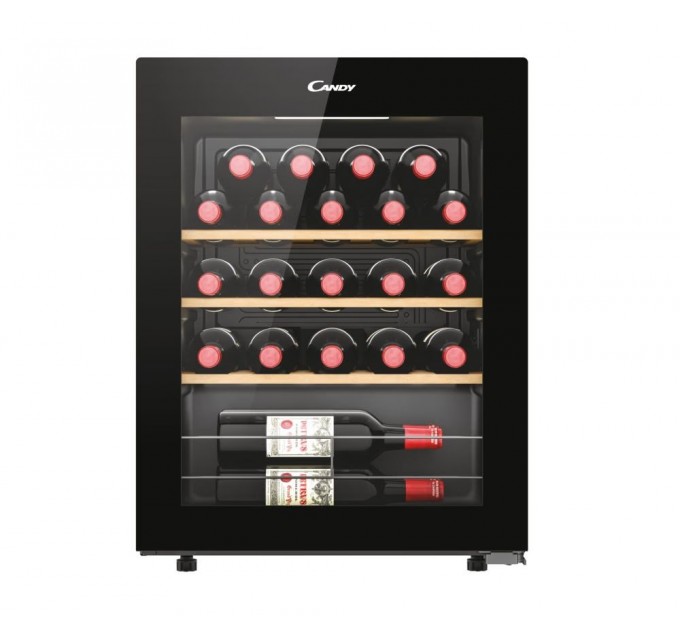 Холодильник Candy для вина, 63x45.6х47.5, холод.відд.-73л, зон - 1, бут-23, ST, дисплей, чорний