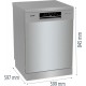 Посудомоечная машина Gorenje, 16компл., A+++, 60см, дисплей, 3 корзины, AquaStop, серый