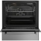 Плита Beko электрическая стеклокерамическая, 72л, 60x60см, дисплей, конвекция, нерж