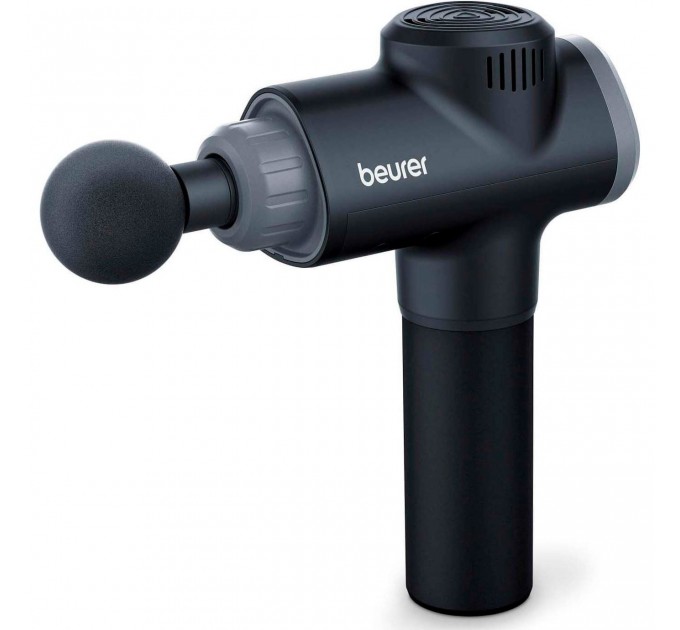 Массажер Beurer для тела, литий-ионный аккум., фасциальный, 6 насадок, черный