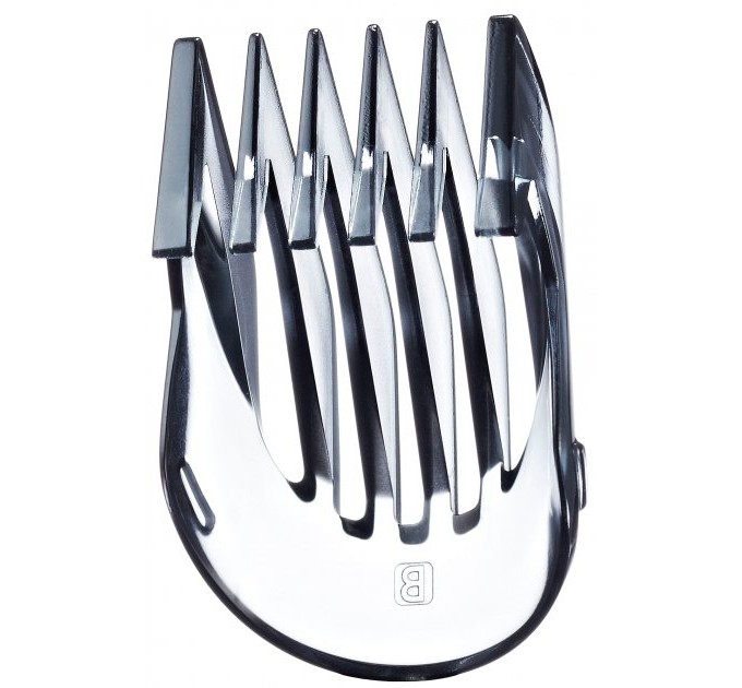 Триммер Panasonic для бороды и усов, сеть+акум., насадок-4, сталь, черный