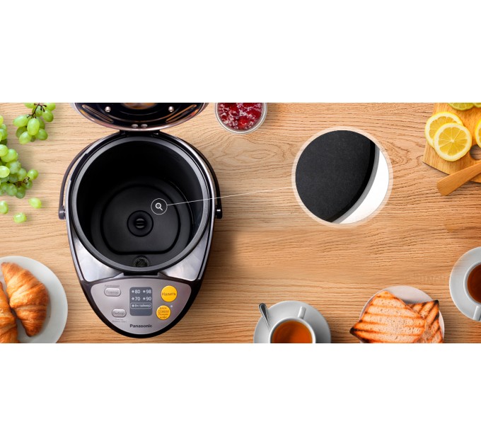 Термопот Panasonic 4л, пластик, чорний