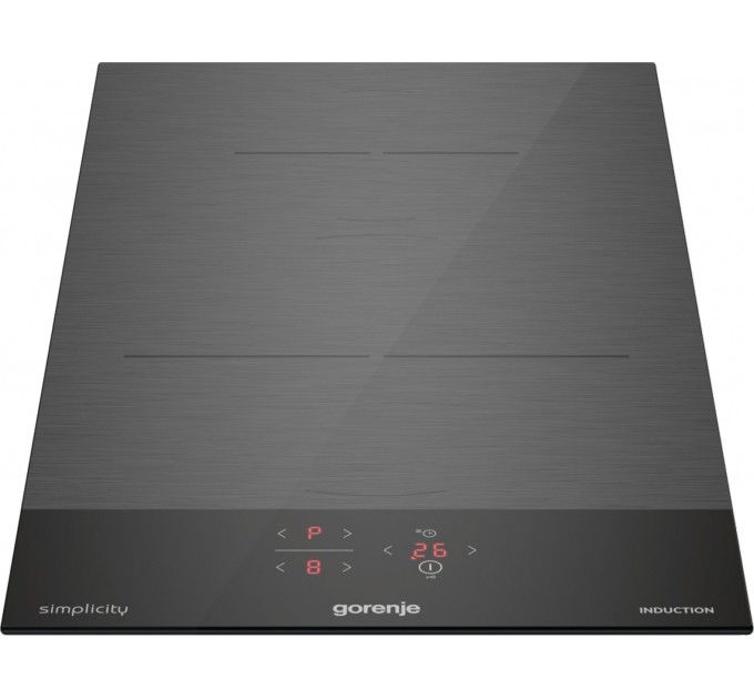 Варочная поверхность Gorenje индукционная, 30см, Домино, PowerBoost, объединение конфорок, черный