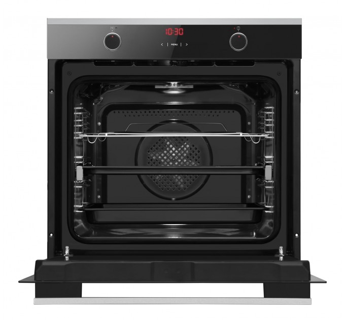 Комплект Hansa (духовка электрическая + поверхность газовая на стекле), черный