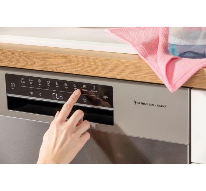 Посудомоечная машина Gorenje, 16компл., A+++, 60см, дисплей, 3 корзины, AquaStop, серый