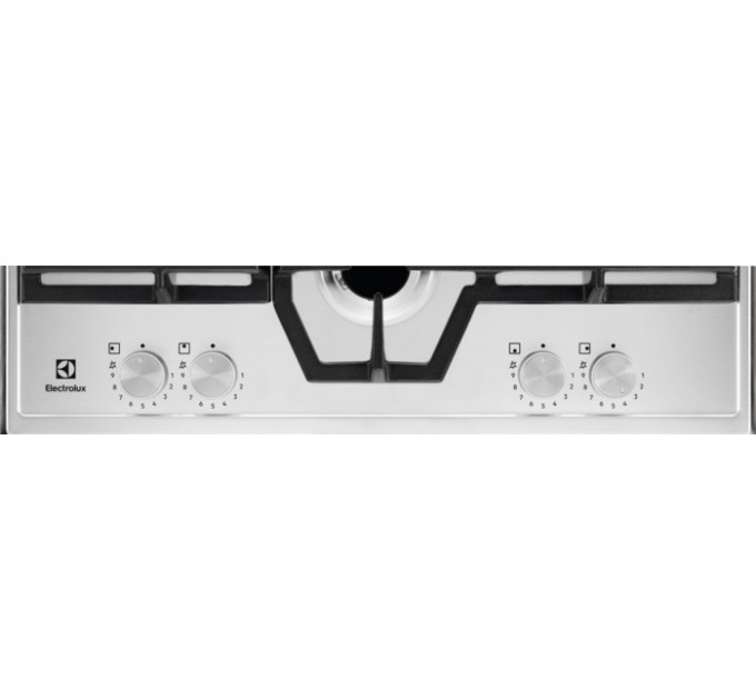 Варочная поверхность Electrolux газовая, 60см, чугун, нерж