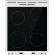 Плита Gorenje електрична склокерамічна, 70л, 50x60см, дисплей, приготування з паром, програматор, білий
