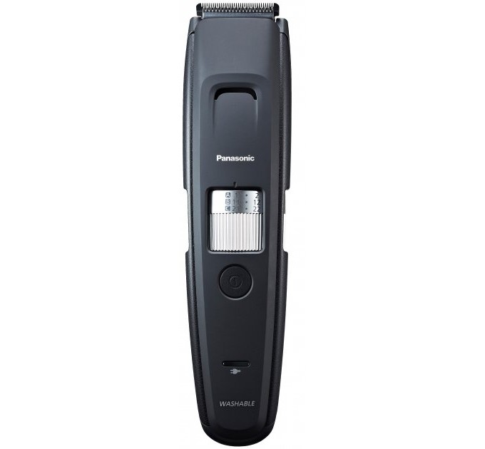 Триммер Panasonic для бороды и усов, сеть+акум., насадок-4, сталь, черный