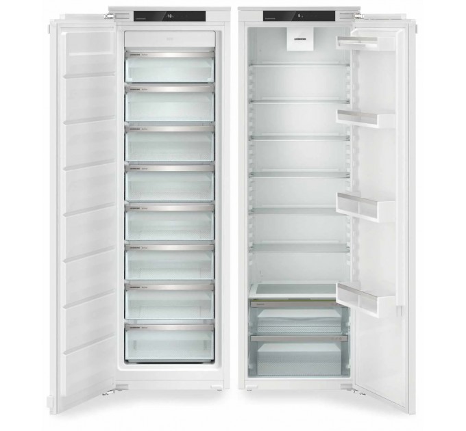 Холодильник Liebherr вбудований SBS, 177x111.8х54.6, холод.відд.-307л, мороз.відд.-209л, 2дв., F, NF, диспл внутр., білий