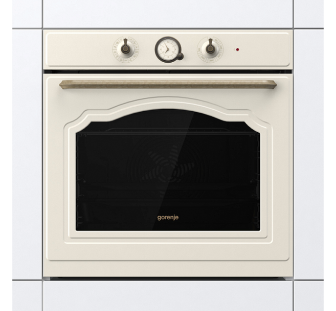 Духова шафа Gorenje електрична, 77л, A+, шампань