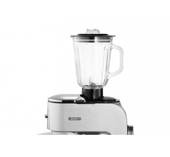 Кухонна машина ARDESTO 1500Вт, чаша-метал, корпус-метал, насадок-10, сріблясто-сірий