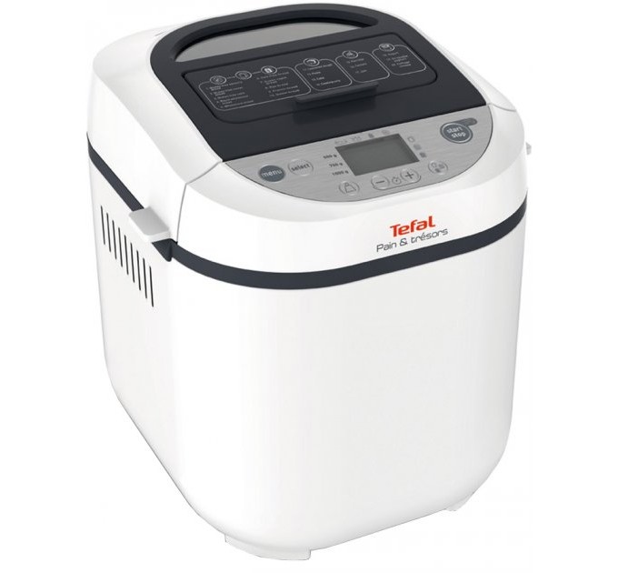 Хлібопічка Tefal Pain&Tresor Pain&Tresor 700Вт, програм-1, макс.вага -1кг, форма-прямокутник, пластик, білий