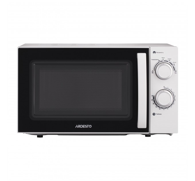Мікрохвильова піч ARDESTO, 20л, мех.керув., 700Вт, відкр.ручкою, білий
