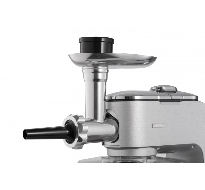 Кухонна машина ARDESTO 1500Вт, чаша-метал, корпус-метал, насадок-10, сріблясто-сірий