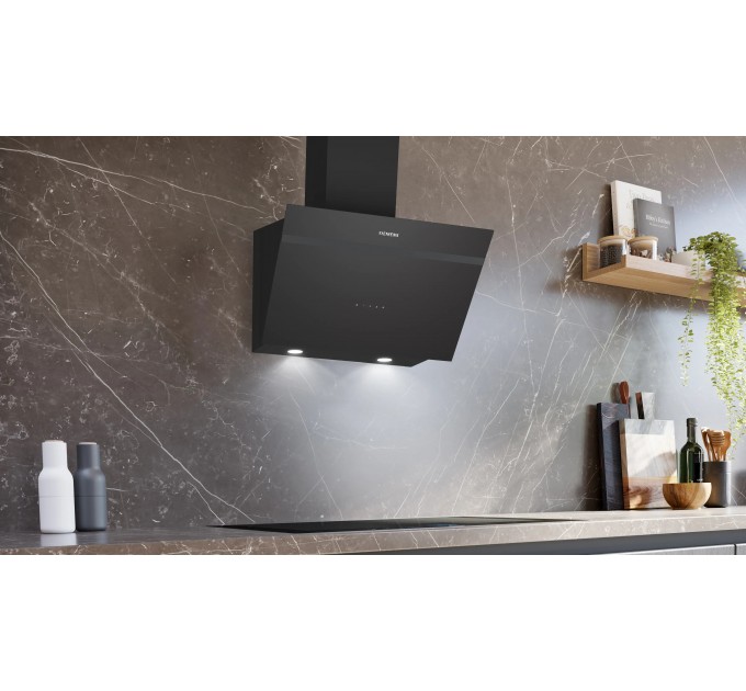 Вытяжка Siemens наклонная, 60см, 700 м.куб/ч, черный