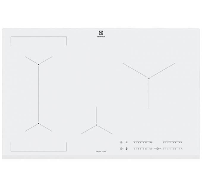 Варильна поверхня Electrolux індукційна, 80см, розширена зона, білий