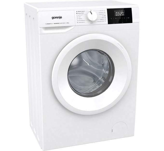 Пральна машина Gorenje фронтальна, 6кг, 1000, A+++, 43.5см, дисплей, пар, інвертор, білий
