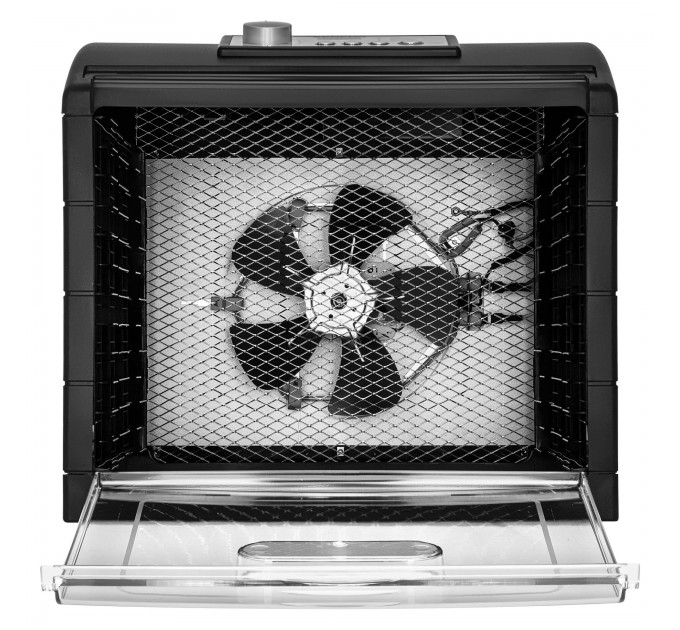 Сушка для продуктов Sencor, 500Вт, поддонов -6x2см, диаметр-33см, макс-70°С, сетка для ягод, металл, пластик, черный