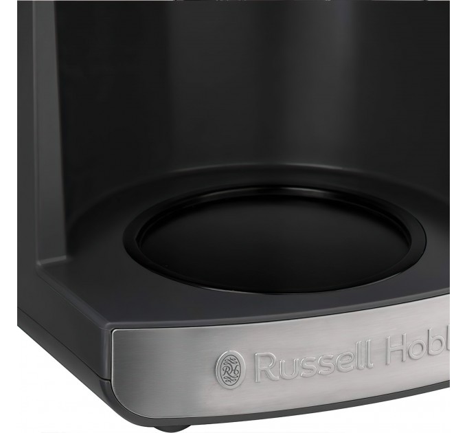 Кофеварка Russell Hobbs капельная Grind and Brew, 1.25л, молотый, LED-дисплей, черно-металл