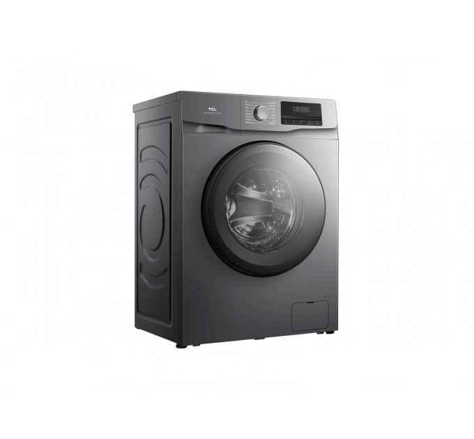 Пральна машина TCL фронтальна, 10кг, 1400, A+++, 62см, дисплей, пара, інвертор, сірий