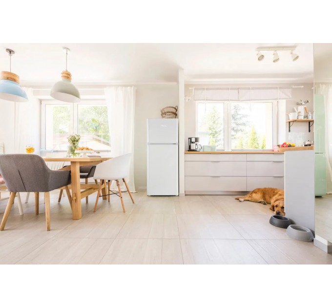 Холодильник TCL с верхн. мороз., 144x55х54.5, холод.отд.-167л, мороз.отд.-40л, 2дв., A++, ST, белый