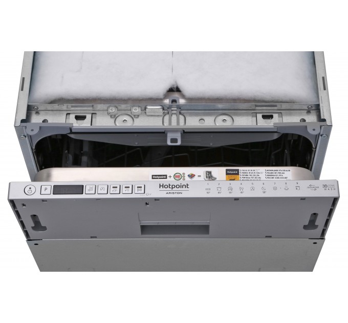 Посудомийна машина Hotpoint вбудована, 10компл., A++, 45см, дисплей, 3й кошик, білий