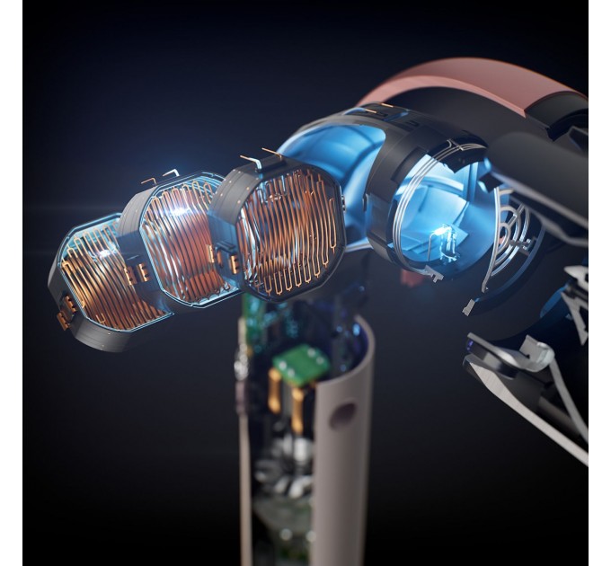 Фен Dyson HD17 Supersonic R Jasper/Plum, 1700Вт, 3 режими, іонізація, хол. обдув, 5 насадок, фіолетовий