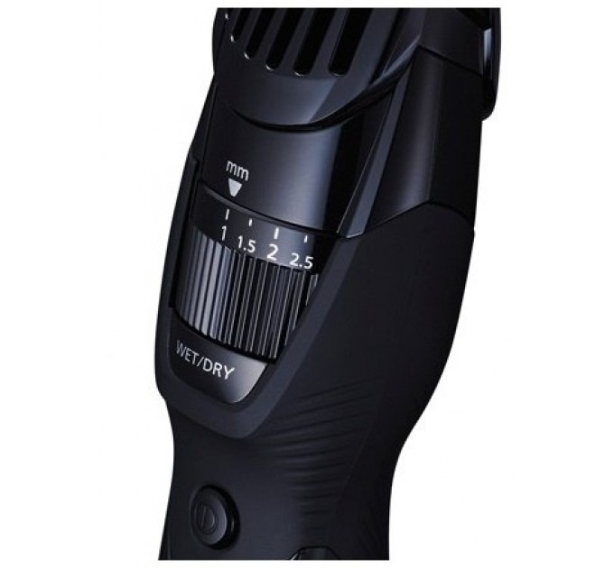 Триммер Panasonic для бороды, усов, окантовки , акум., роторный мотор, насадок-1, сталь, черный