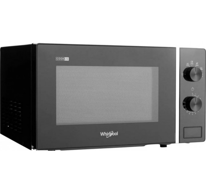 Мікрохвильова піч Whirlpool, 20л, мех. керування, 700Вт, чорний