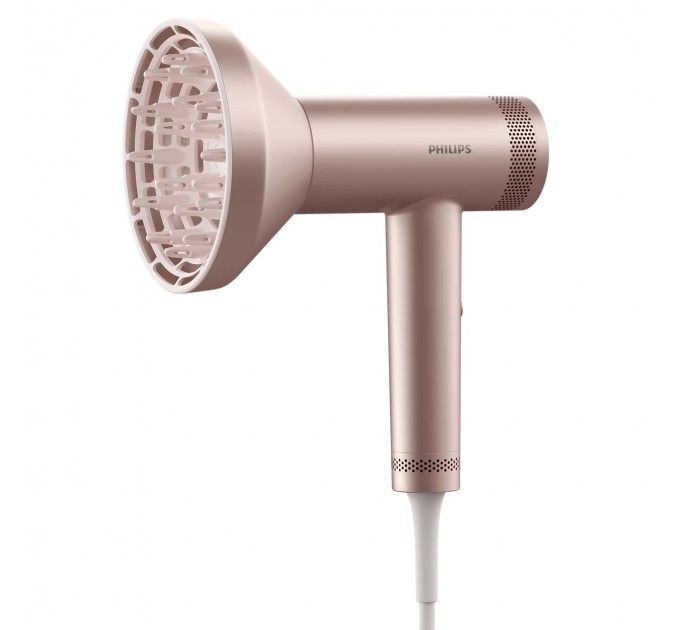 Фен Philips 8000 Series, 1400Вт, 3 режими, іонізація, хол. обдув, турборежим, рожевий