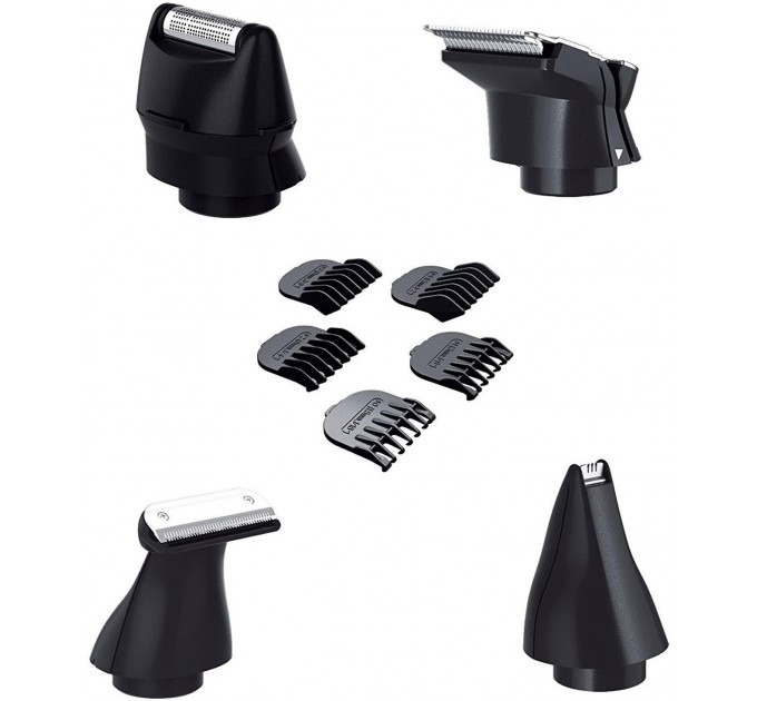 Набор для стрижки Remington для бороды Groom Kit, усов, головы и носа, акум., насадок-10, титан.напыл., черный