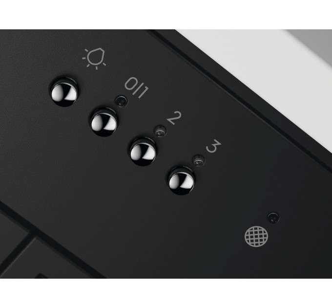 Витяжка Electrolux вбудована, 60см, 600м.куб/год., чорний