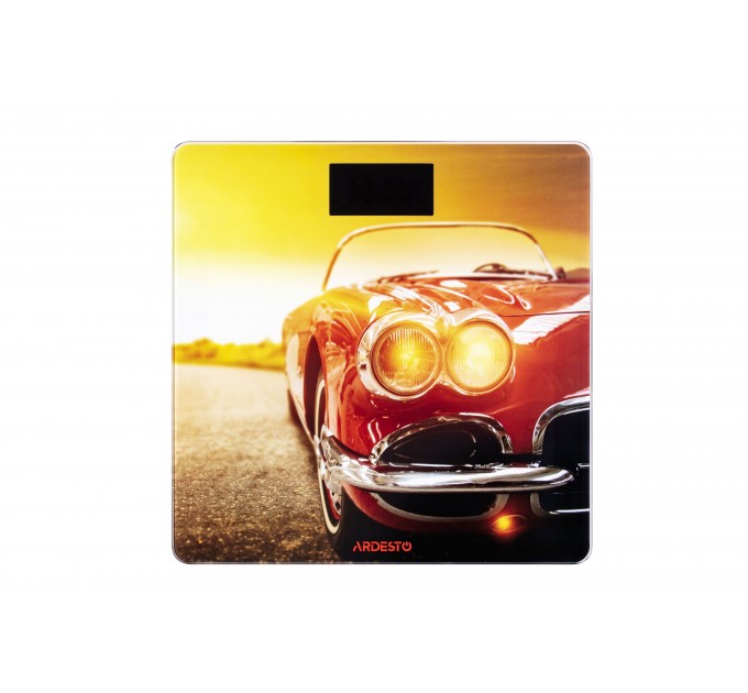 Весы ARDESTO напольные Car, 150кг, AAAx2 в компл, стекло, многоцветные