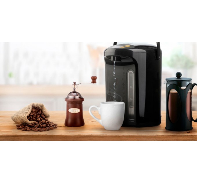 Термопот Panasonic 4л, пластик, чорний