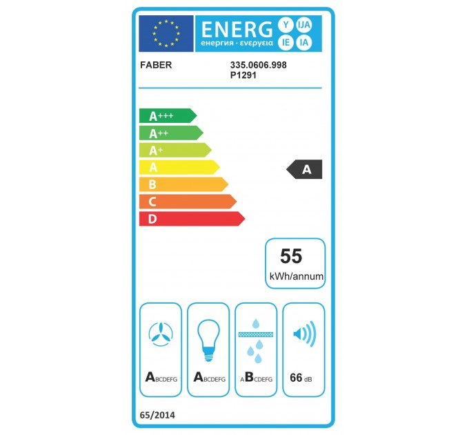 Вытяжка Faber купольная, 37см, 1136м.куб/ч, Cylindra Plus Bk Matt A37, черный матовый