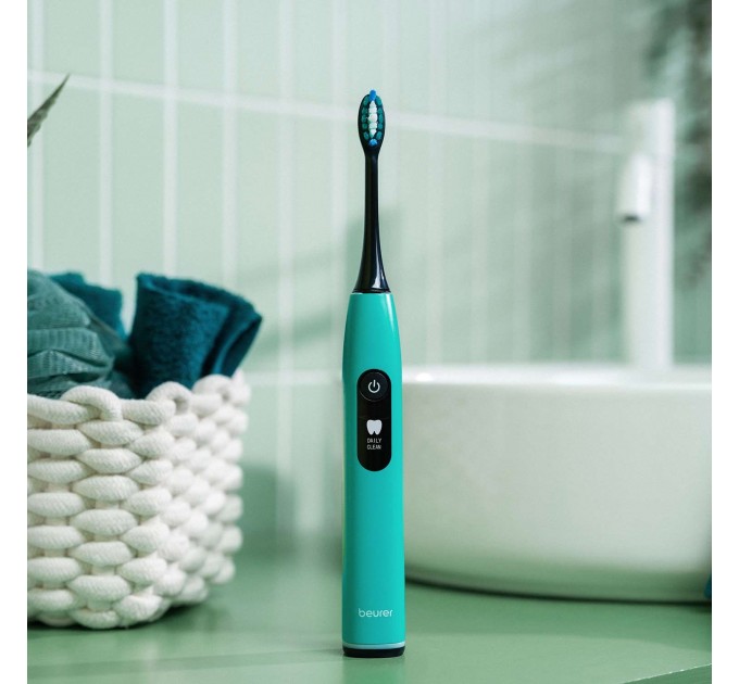 Щетка зубная электр. Beurer Ocean Breeze GP, 80т. колеб/мин, насадок-2, 5 режимов, бирюза