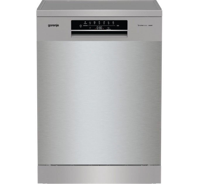 Посудомоечная машина Gorenje, 16компл., A+++, 60см, дисплей, 3 корзины, AquaStop, серый