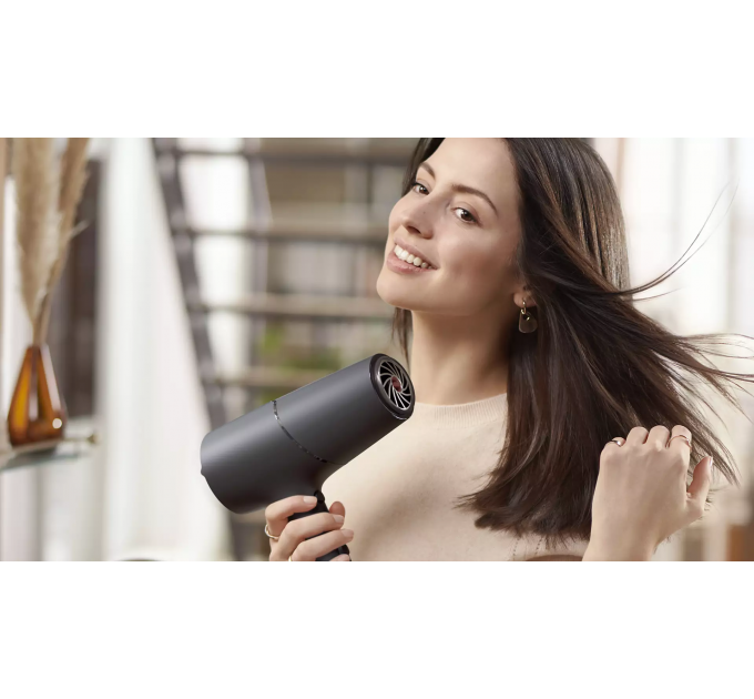 Фен Philips 5000 Series, 2100Вт, 3 режими, іонізація, хол. обдув, темно-сірий