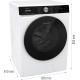 Стиральная машина Gorenje фронтальная, 10кг, 1400, A+++, 60см, дисплей, инвертор, пар, Wi-Fi, подсветка барабана, белый