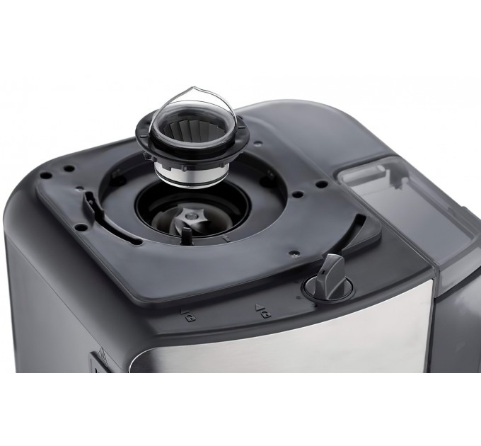 Кофеварка Russell Hobbs капельная Grind and Brew, 1.25л, молотый, LED-дисплей, черно-металл